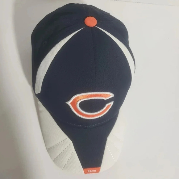 Onfield Reebok Equipped NFL Chicago Bears Orange /Blue/White Fitted Mens  Hat. - Picture 2 of 9
